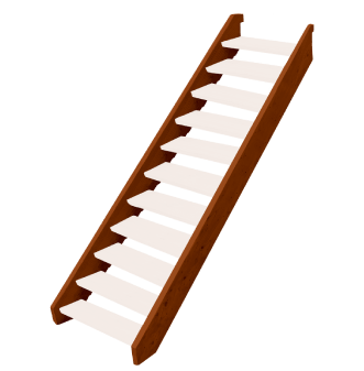 EziTimber Merbau Step Stringer for 11 Threads
