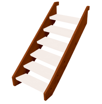 EziTimber Merbau Step Stringer for 6 Threads
