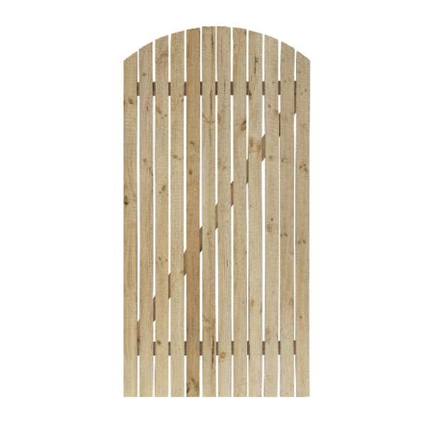 EziTimber Arch Gate Closed 900 x 1800mm - Cypress Pine